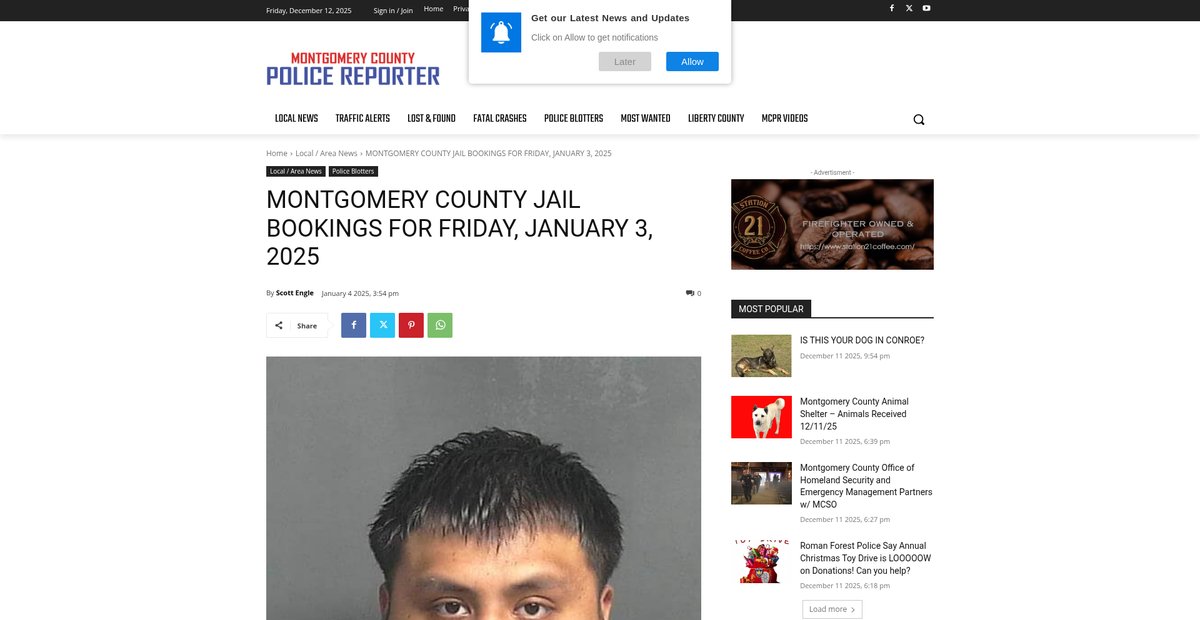 Preview of montgomerycountypolicereporter.com