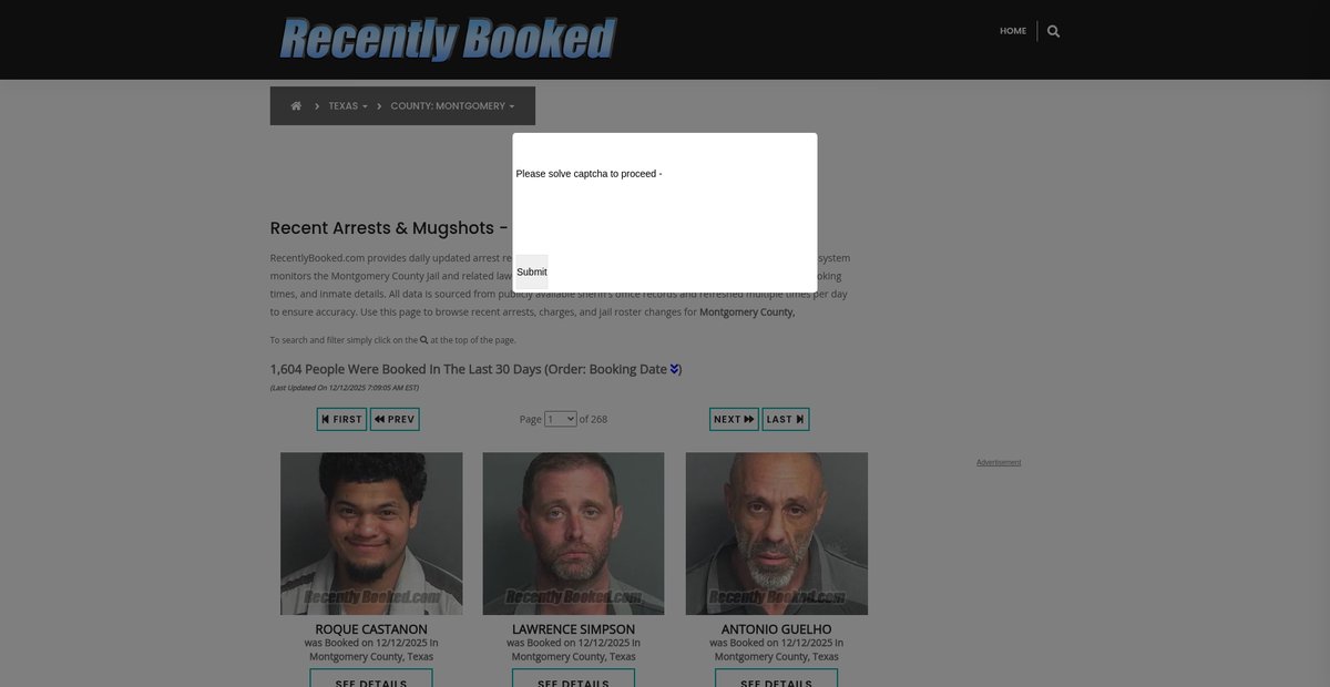 Preview of recentlybooked.com