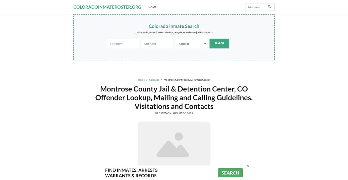 Preview of coloradoinmateroster.org