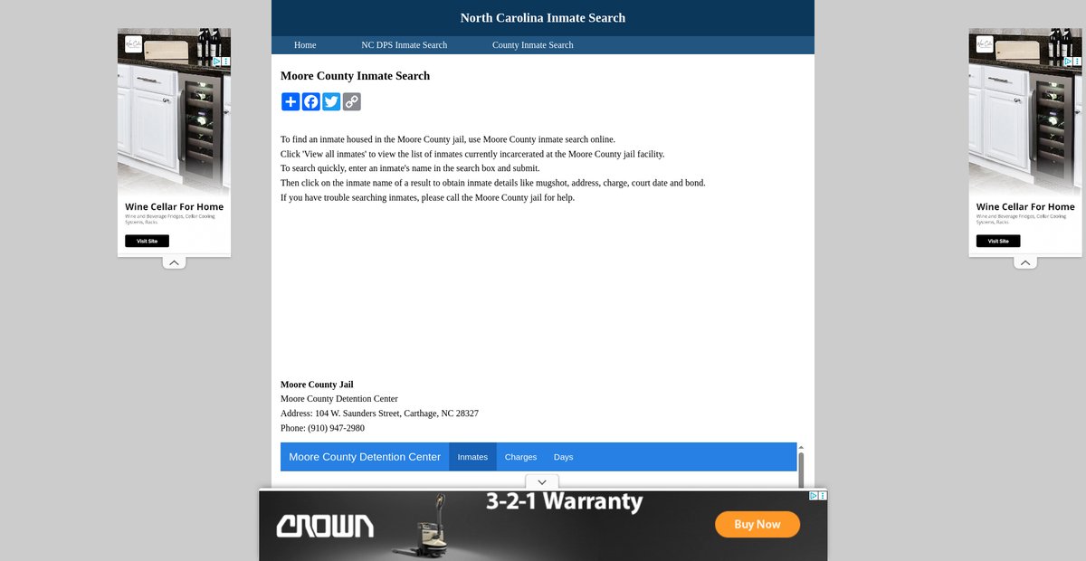 Preview of ncinmatesearch.org