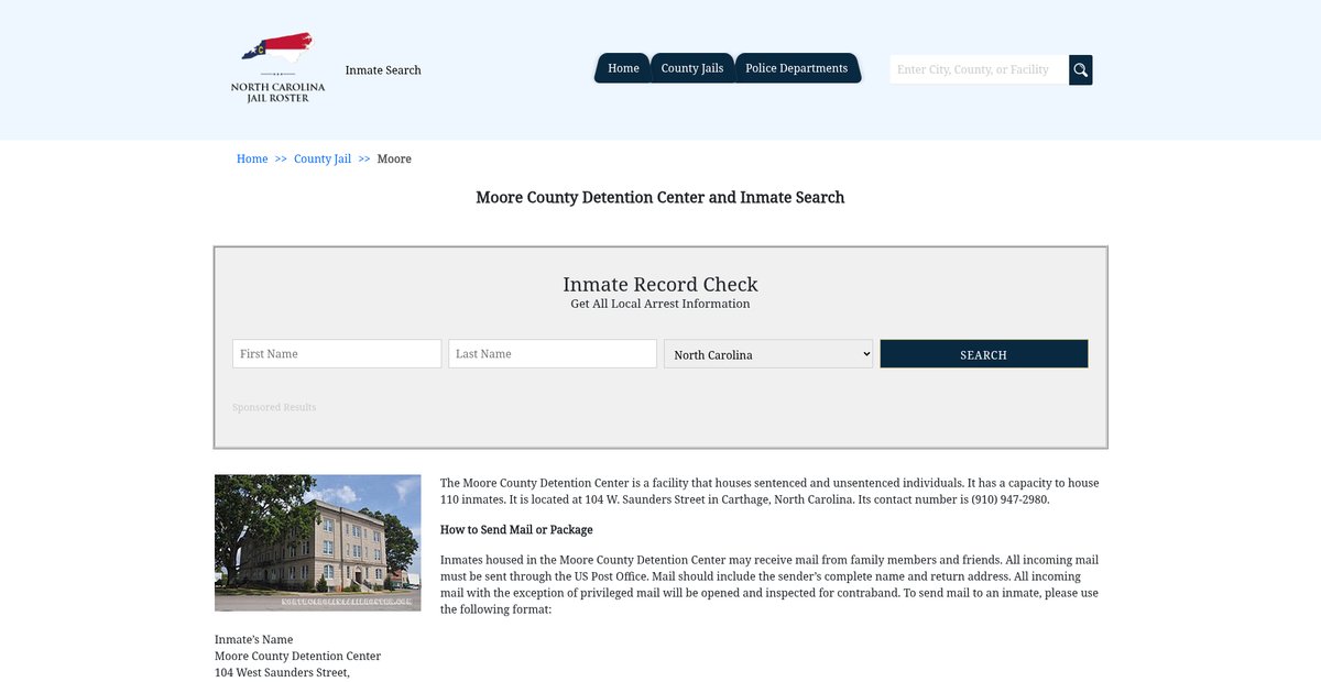 Preview of northcarolinajailroster.com