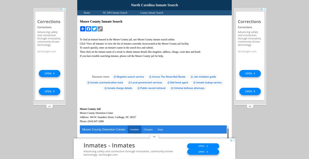 Preview of ncinmatesearch.org