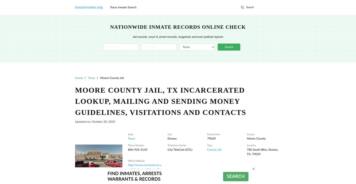 Preview of texasinmates.org