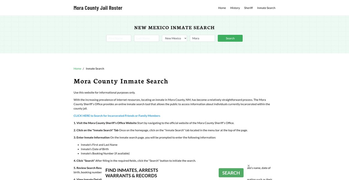 Preview of moracountyjail.org