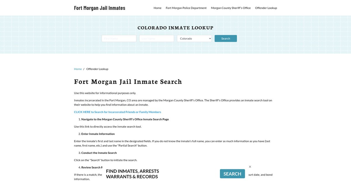Preview of fortmorganjail.org
