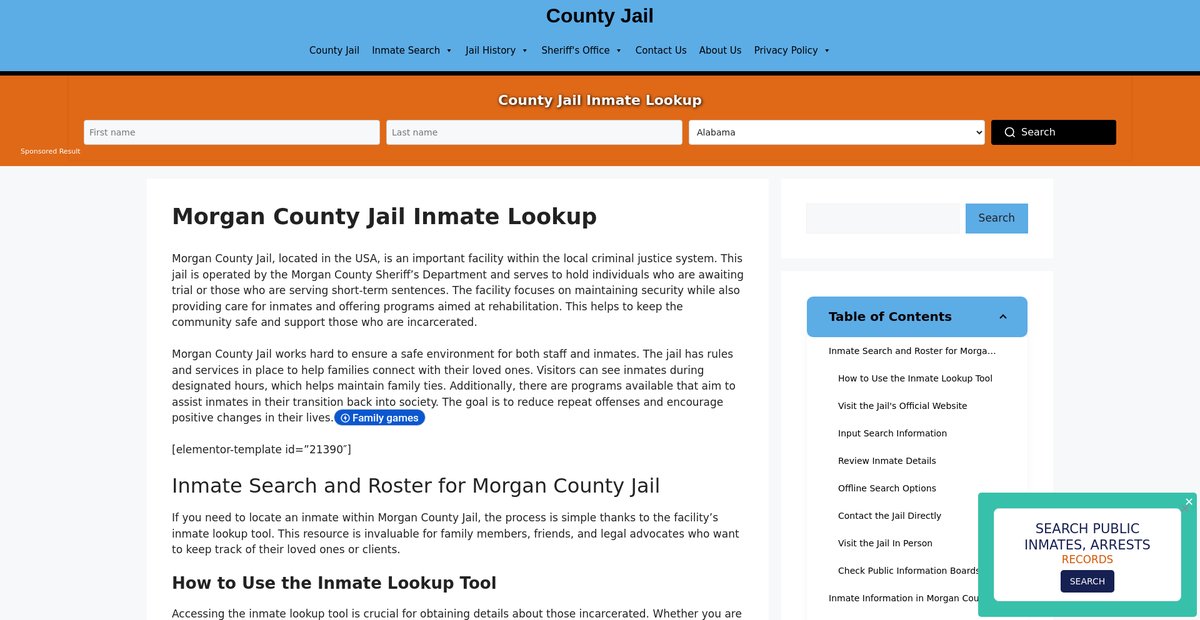 Preview of morgan.countyjail.org