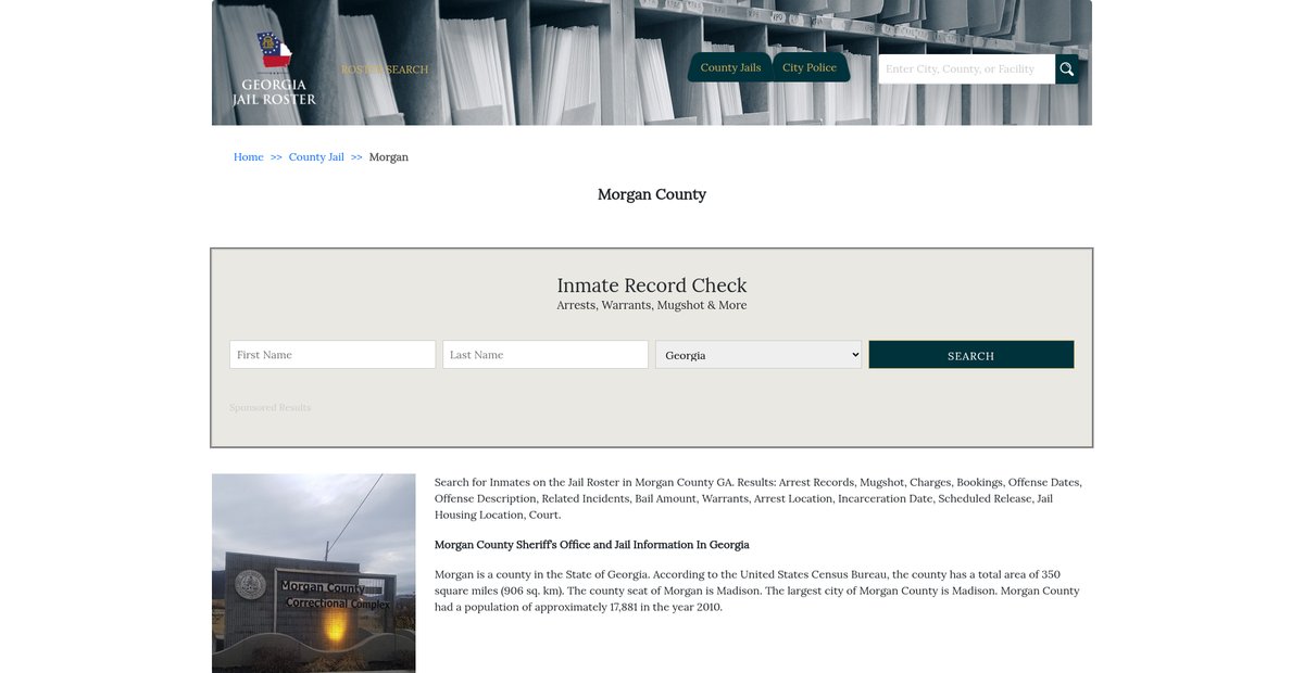 Preview of georgiajailroster.com