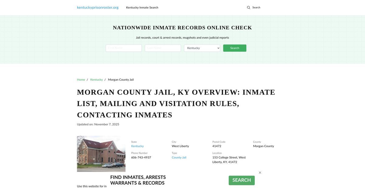Preview of kentuckyprisonroster.org