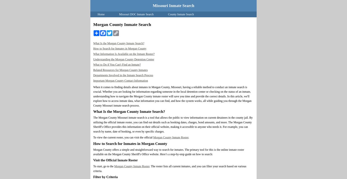 Preview of inmatesearchmissouri.org