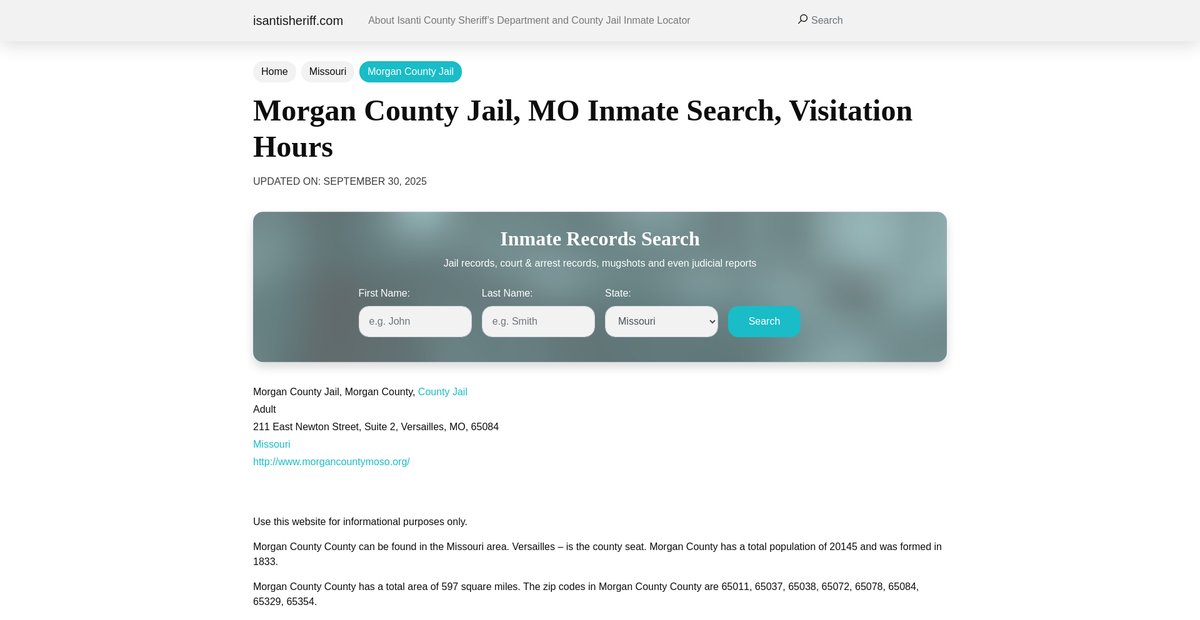 Preview of isantisheriff.com