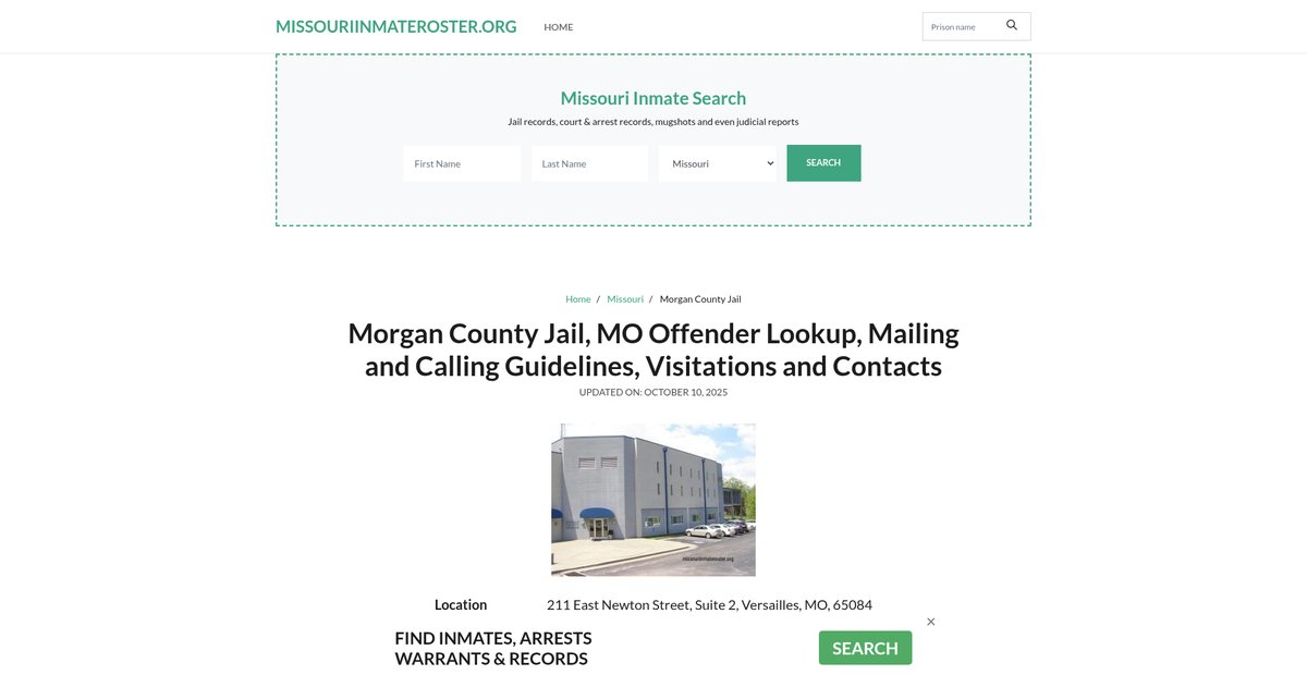 Preview of missouriinmateroster.org