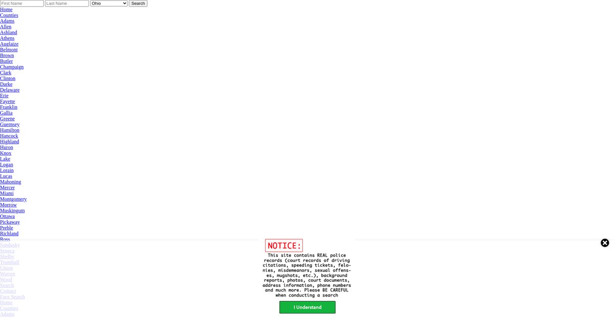 Preview of ohio.arrests.org