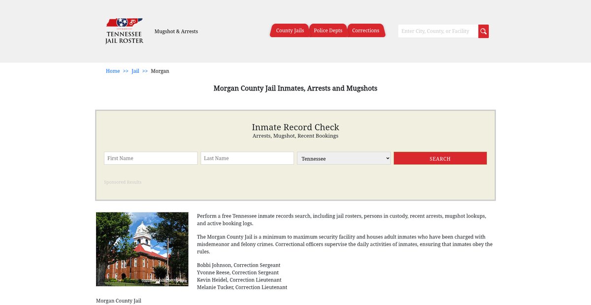 Preview of tennesseejailroster.com