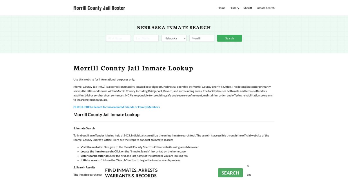 Preview of morrillcountyjail.org