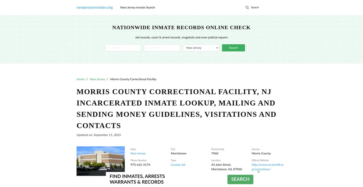 Preview of newjerseyinmates.org