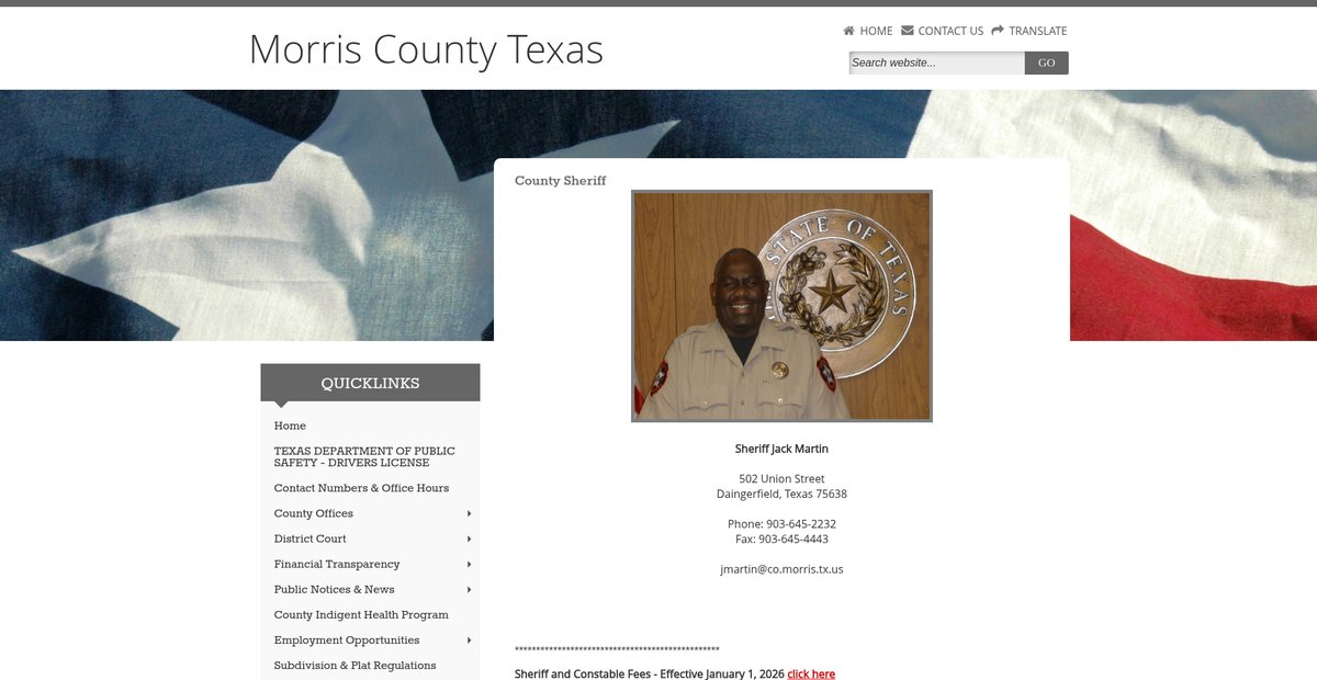 Preview of co.morris.tx.us