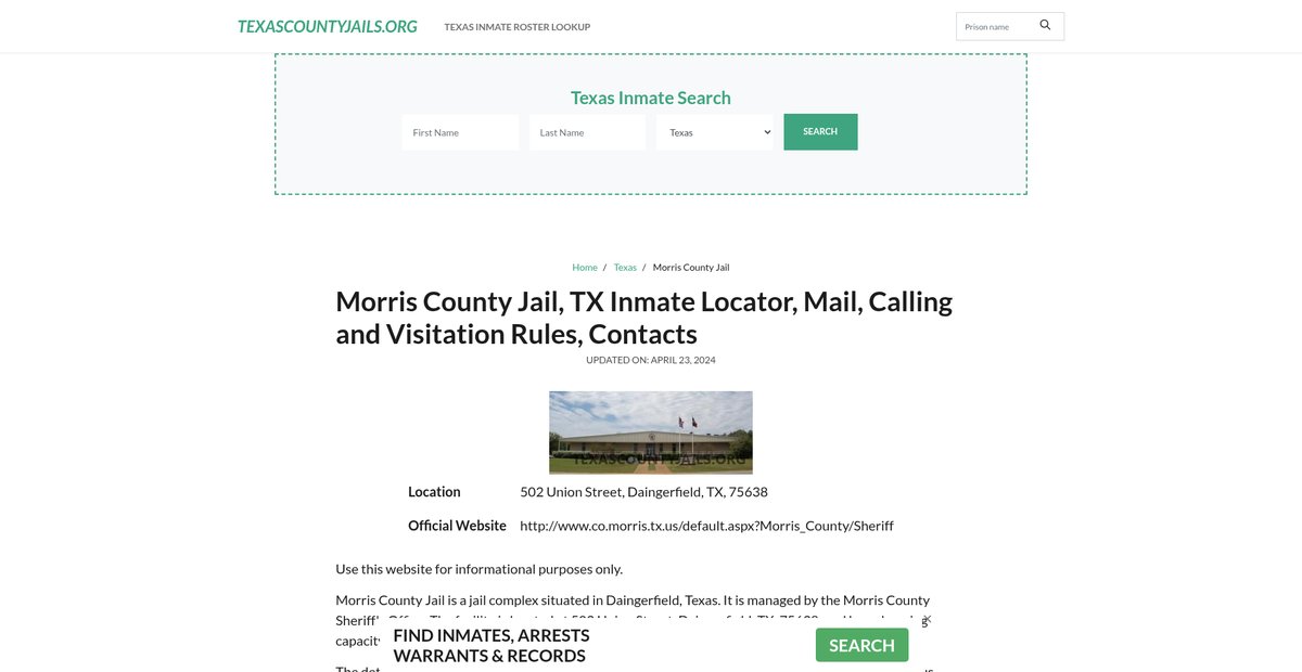 Preview of texascountyjails.org