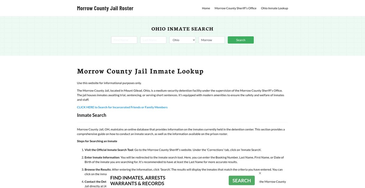 Preview of morrowcountyjail.org