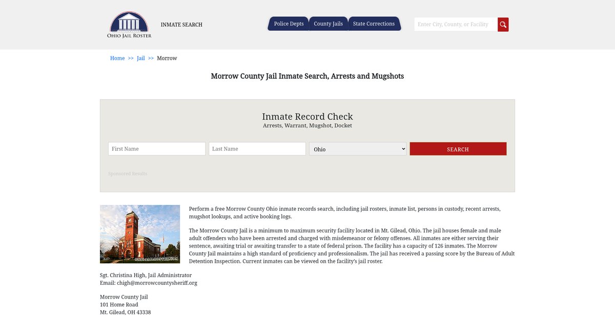 Preview of ohiojailroster.com