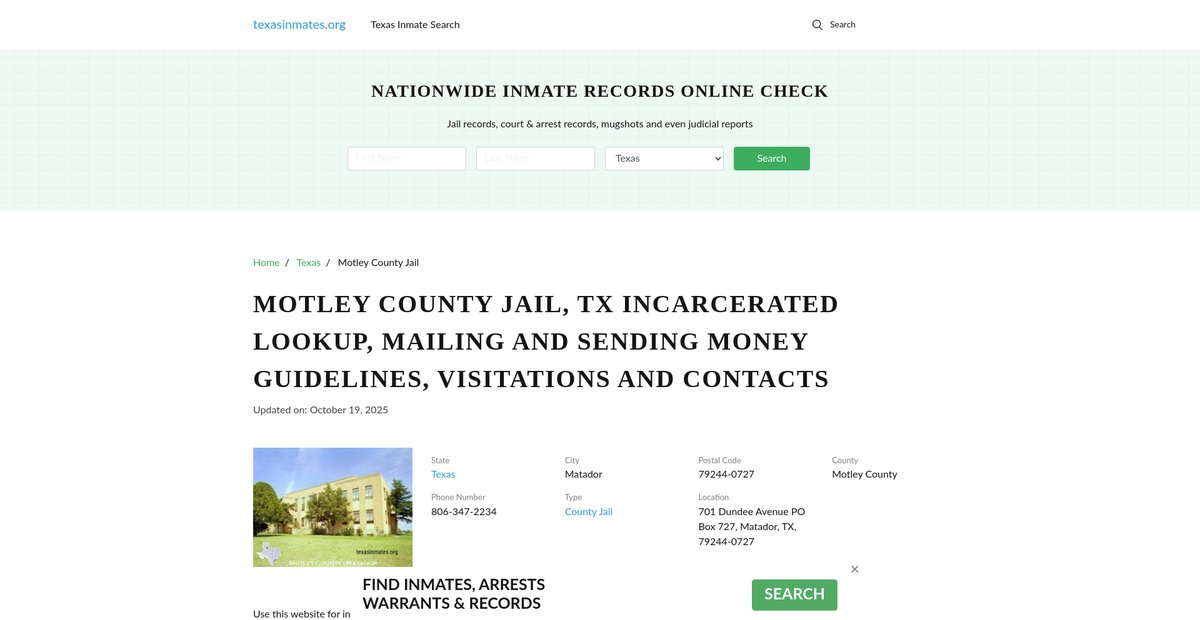 Preview of texasinmates.org
