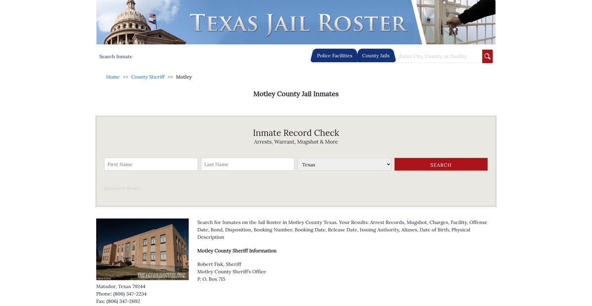 Preview of texasjailroster.com