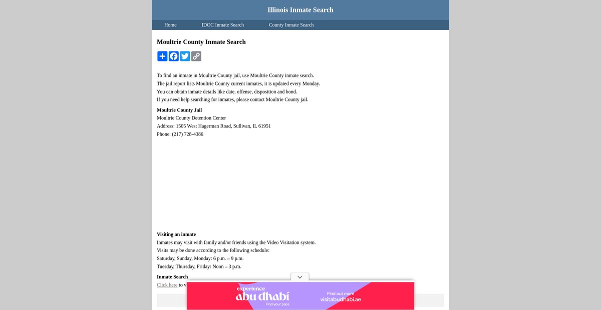 Preview of inmatesearchillinois.org