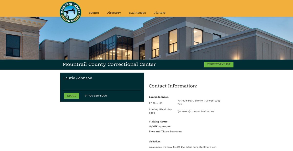 Preview of co.mountrail.nd.us