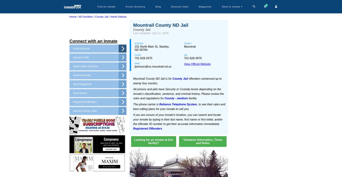 Preview of inmateaid.com