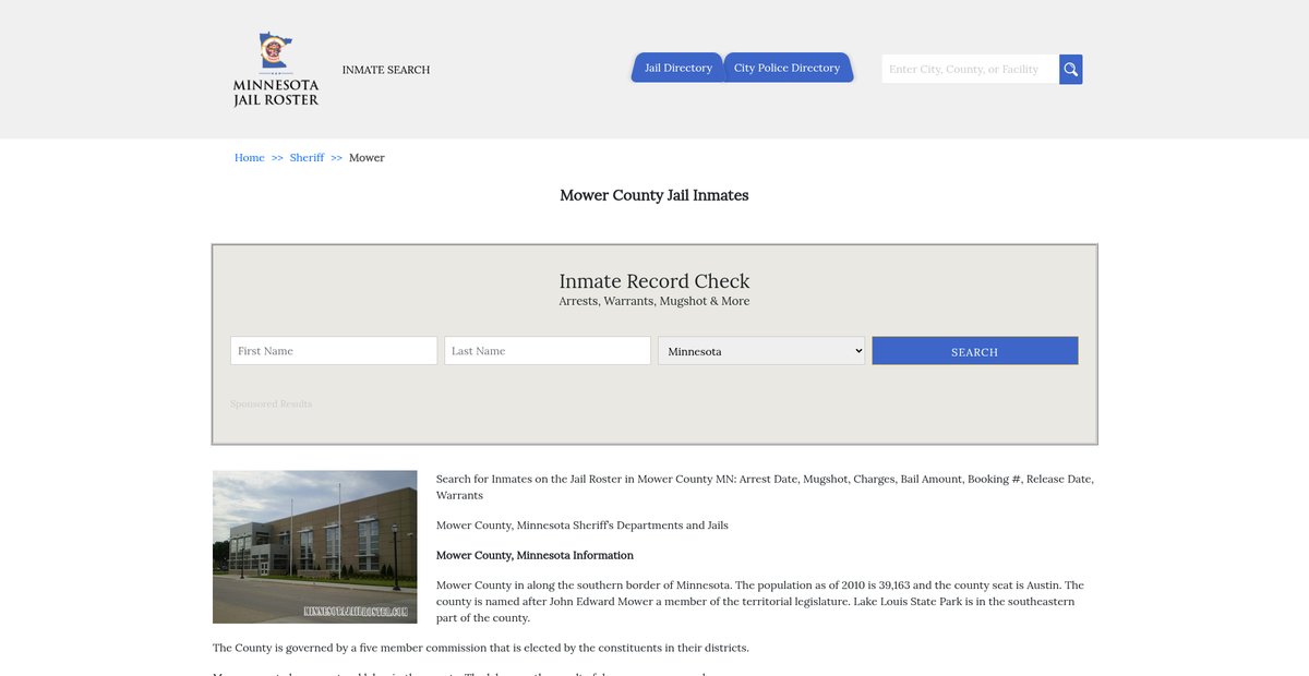 Preview of minnesotajailroster.com