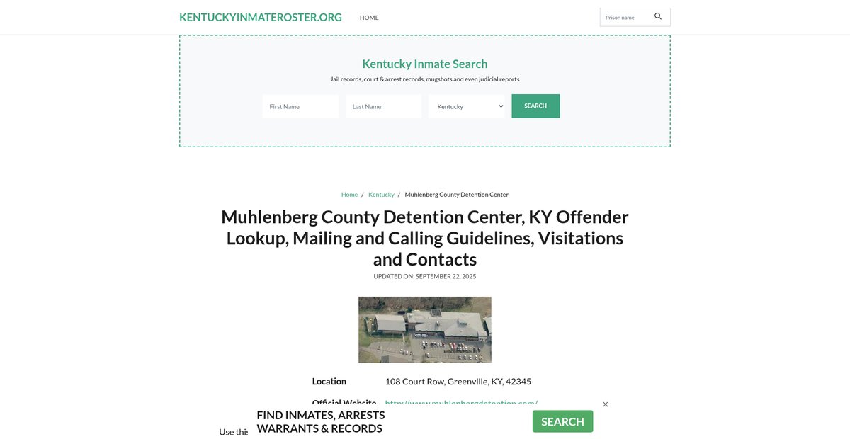 Preview of kentuckyinmateroster.org