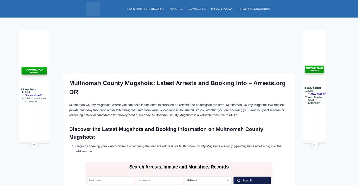 Preview of multnomah-mugshots.arrests-org.com
