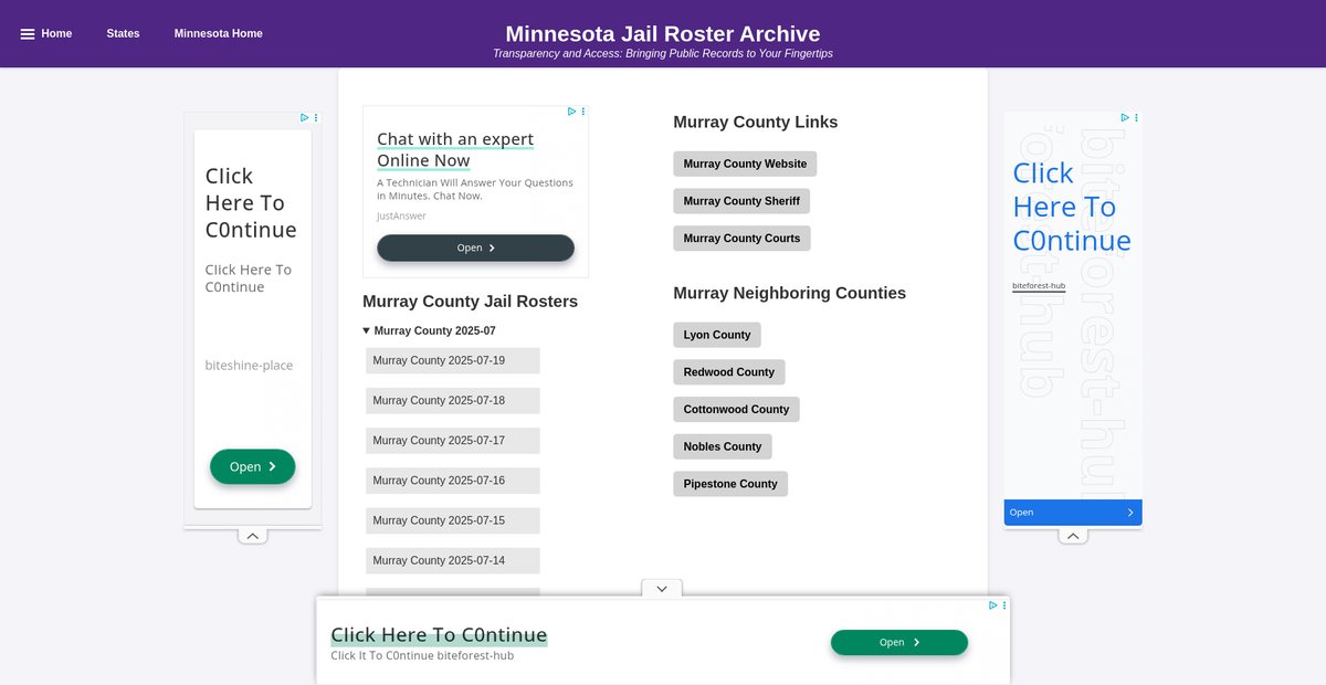 Preview of jailrosters.org