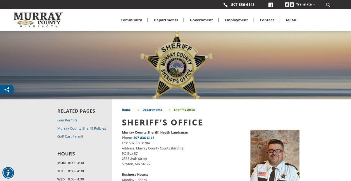 Preview of murray-countymn.com