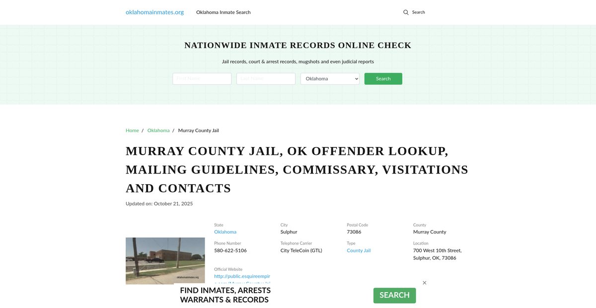 Preview of oklahomainmates.org