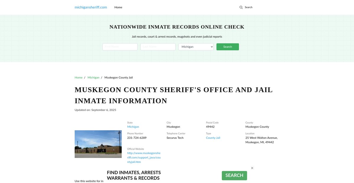 Preview of michigansheriff.com