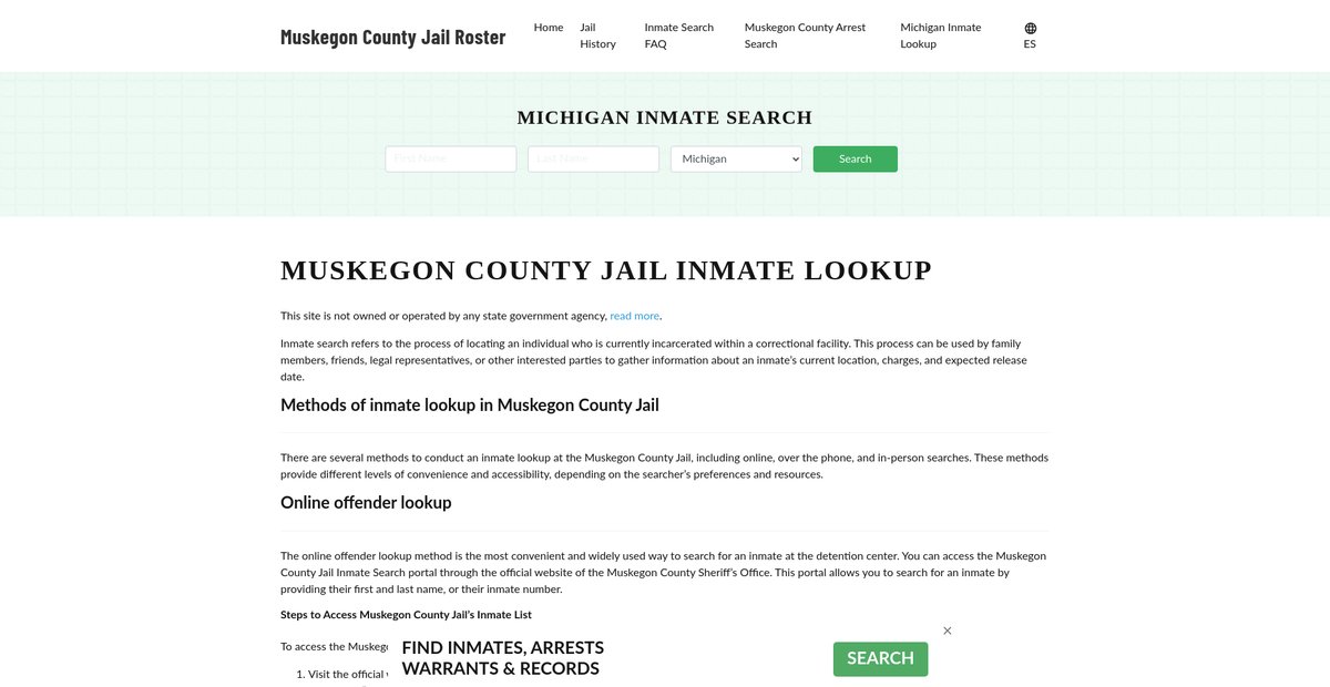 Preview of muskegoncountyjail.org