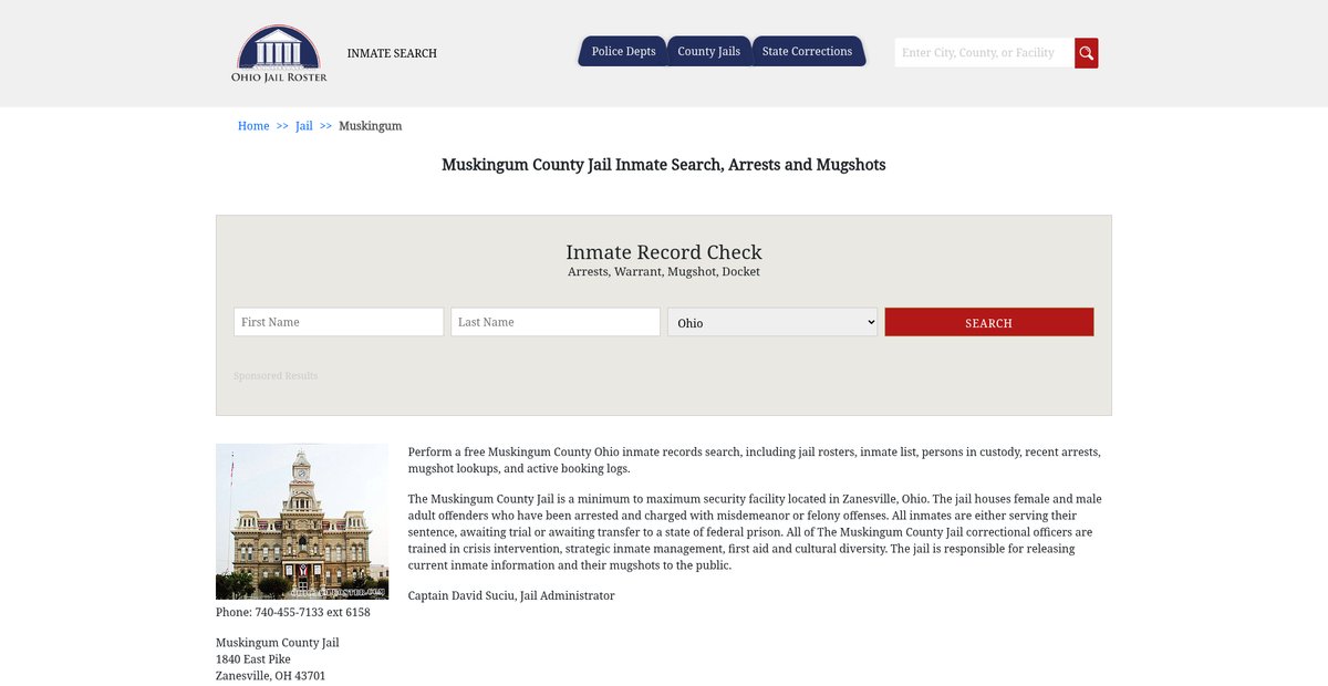 Preview of ohiojailroster.com