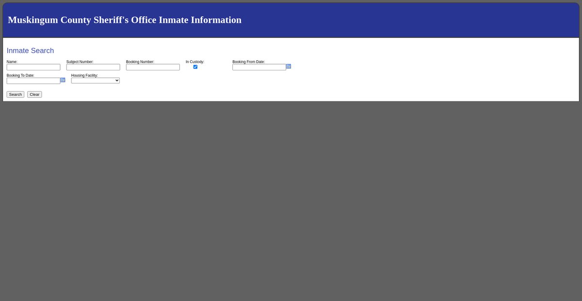 Preview of ohiomuskingumsheriff.org