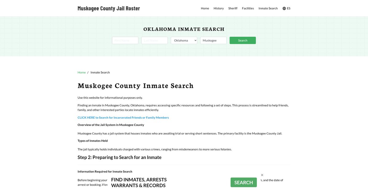 Preview of muskogeecountyjail.org