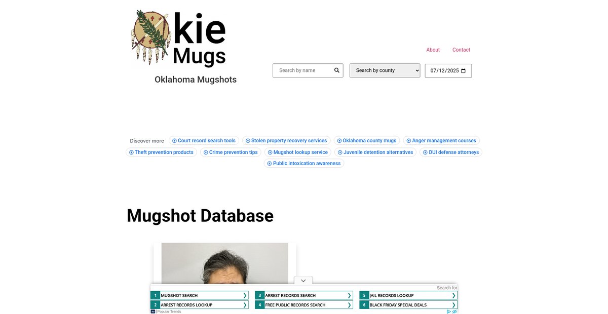 Preview of okie-mugs.com