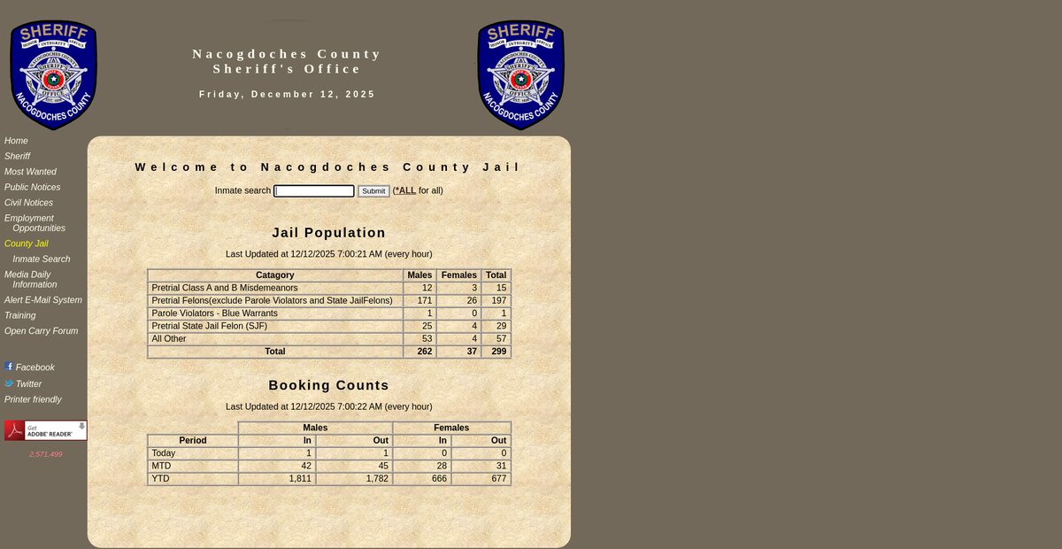 Preview of nac-sheriff.com