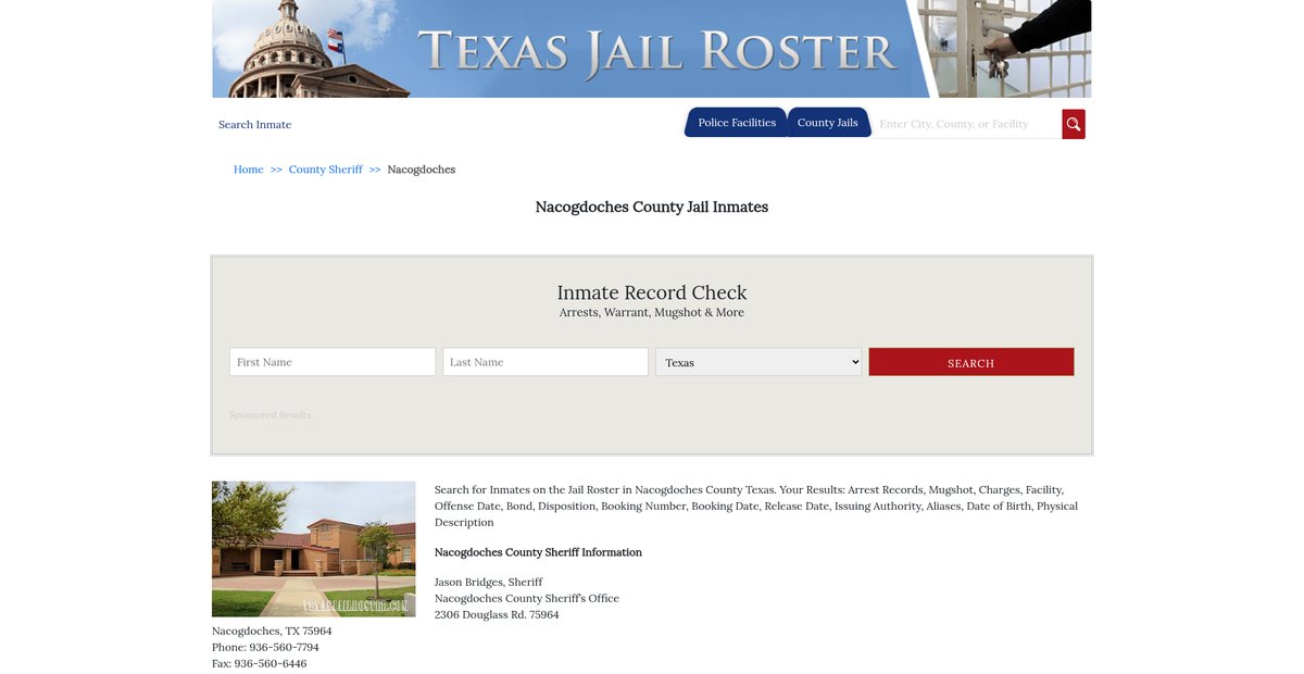 Preview of texasjailroster.com