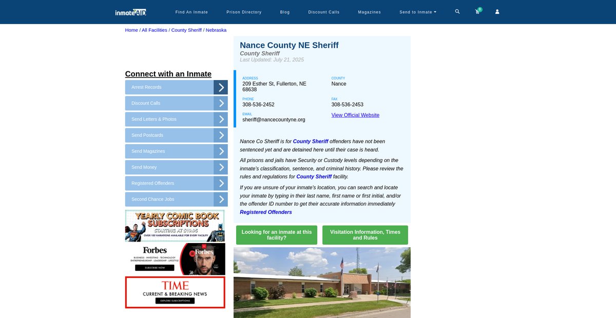 Preview of inmateaid.com