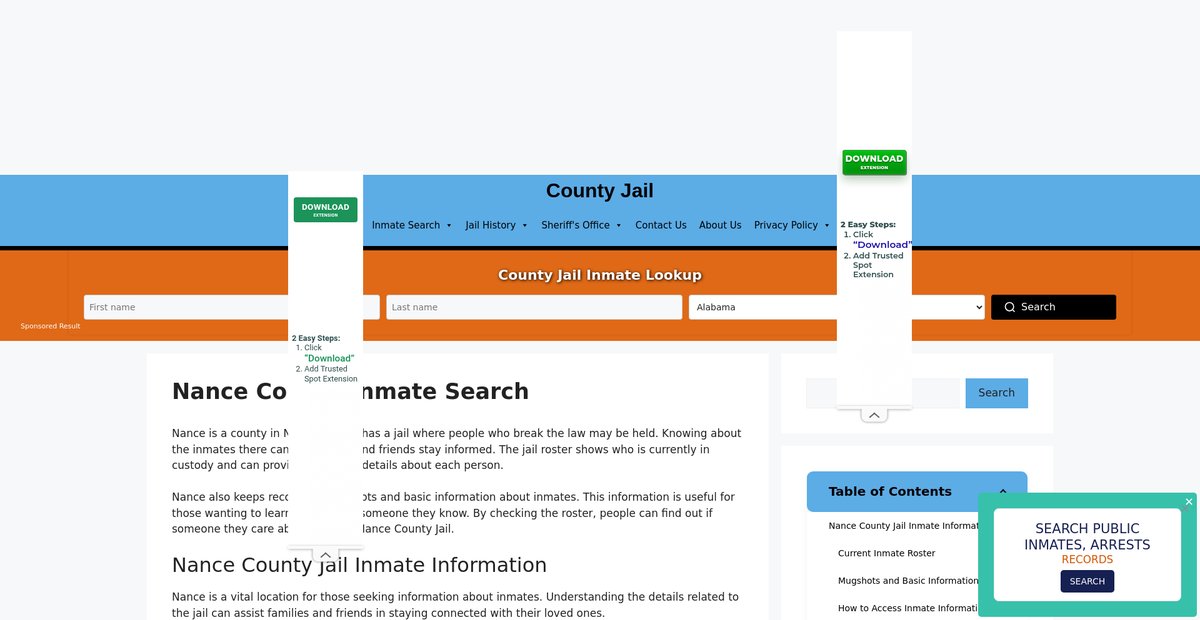 Preview of nance-inmate-search.countyjail.org