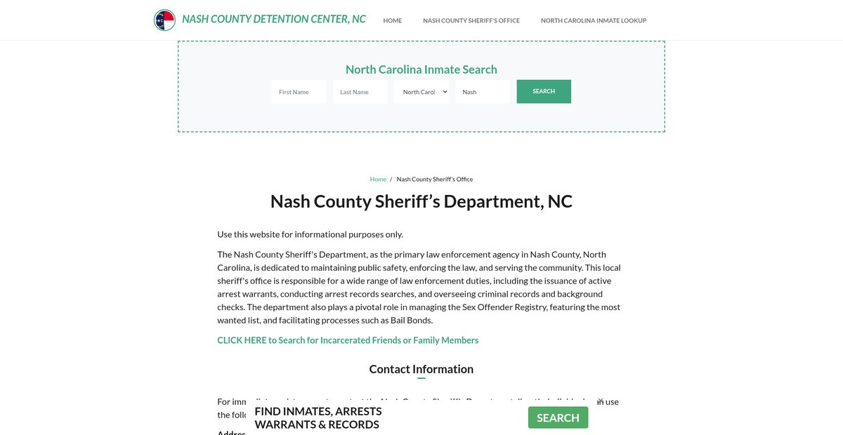 Preview of nashcountydetentionnc.org