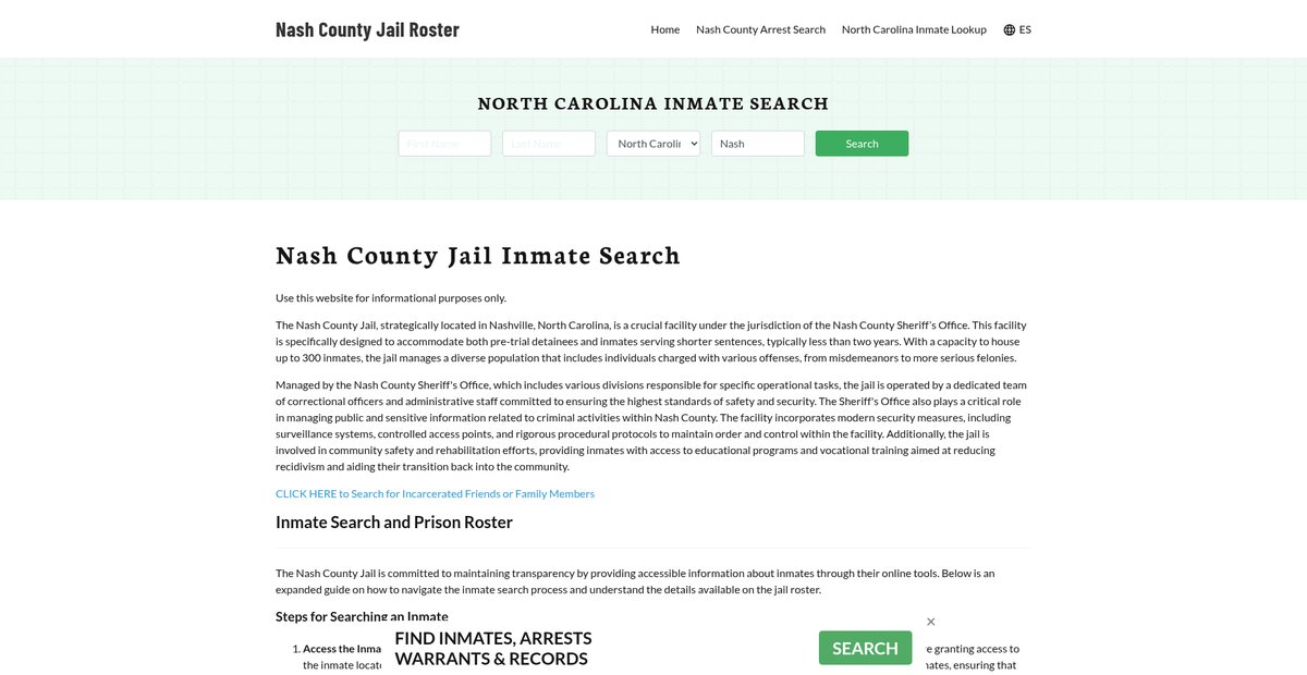 Preview of nashcountyjail.org