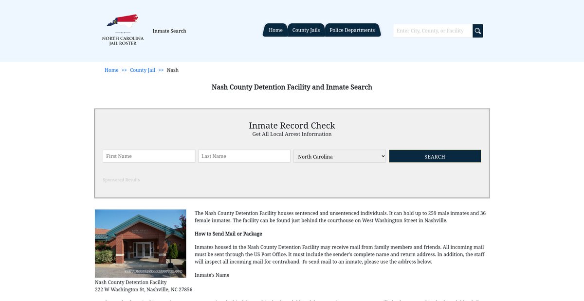 Preview of northcarolinajailroster.com