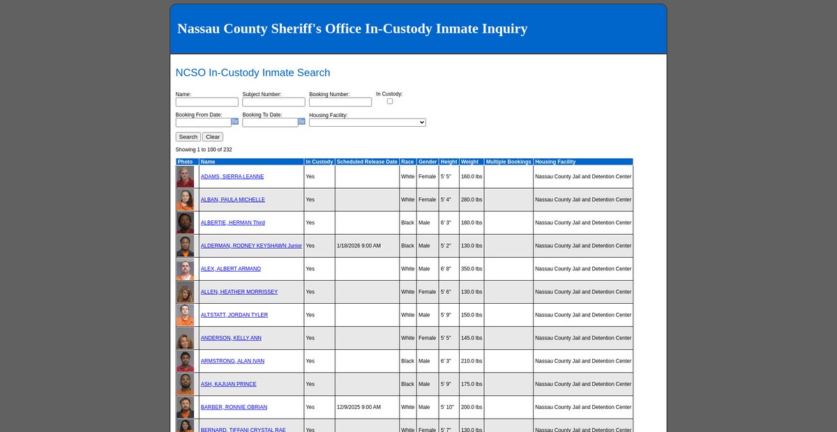 Preview of dssinmate.nassauso.com