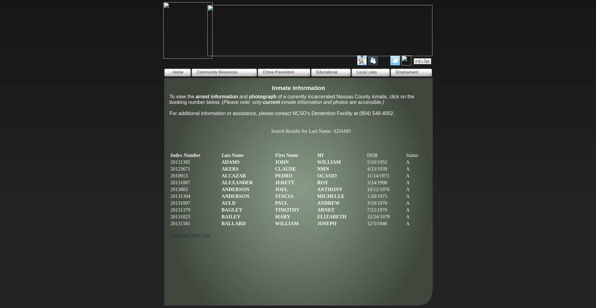 Preview of nassaucountysheriff.com