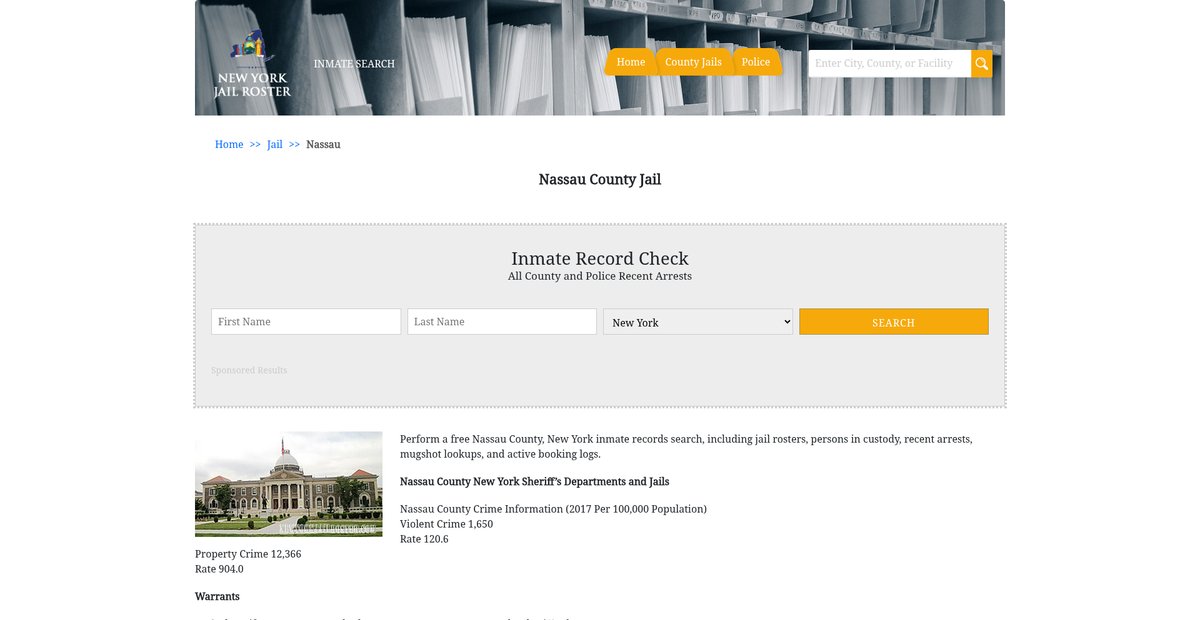 Preview of newyorkjailroster.com